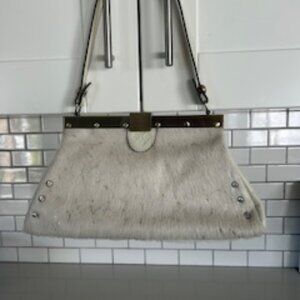Patricial Nash Ferrara White Leather Satchel
